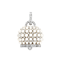 Charm Chantecler Donna Et Voilà in Oro bianco Diamante 2.160 Ct 43519 - 43519